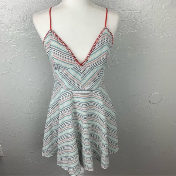 Paper Crane Aztec/southwestern Boho mini dress Med - Picture 7 of 9